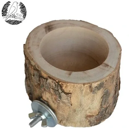 دانخوری چوبی گرد مخصوص پرنده