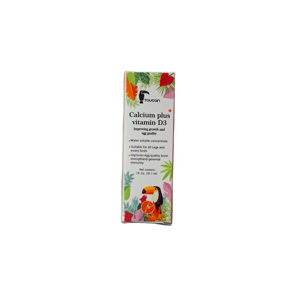 قطره کلسیم پرندگان TOUCAN Calcium Plus & D3 حجم ۳۰٫۱ میلی‌لیتر