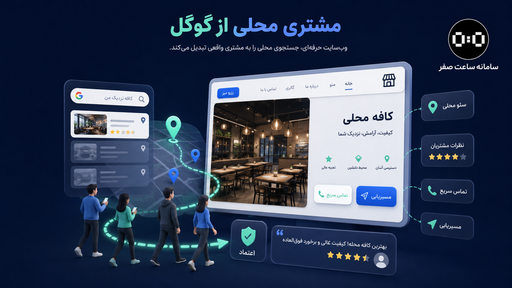 ساعت صفر - چرا کسب‌وکارهای محلی بدون سایت مشتری از دست می‌دهند؟