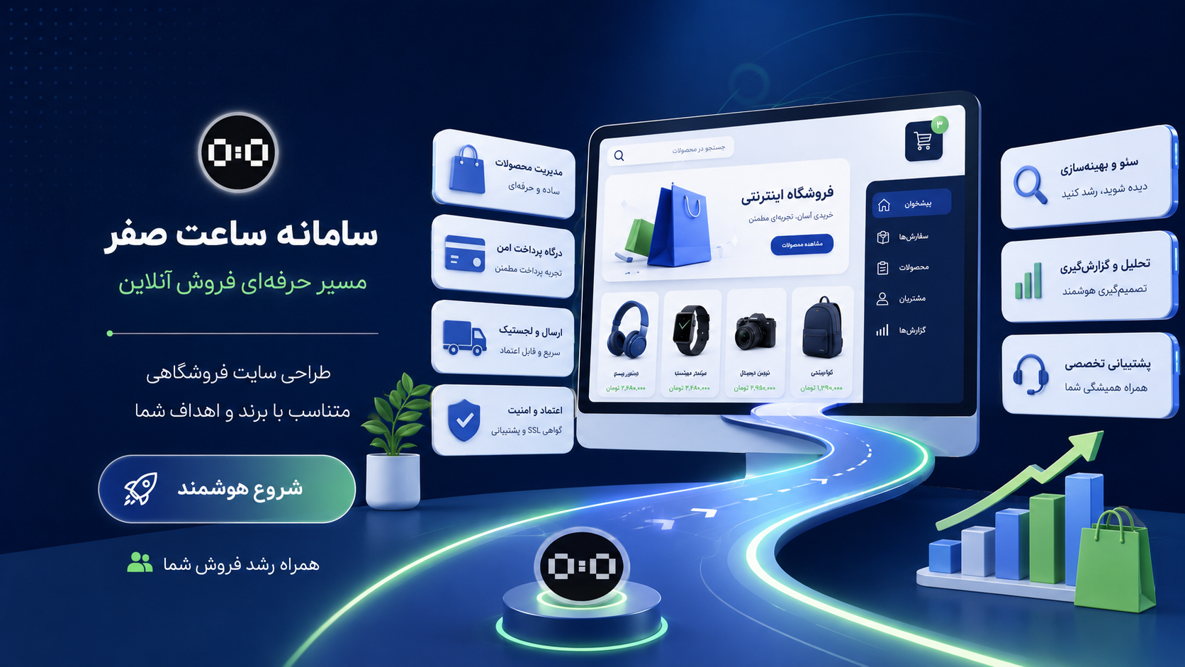 ساعت صفر - طراحی سایت فروشگاهی چیست؟